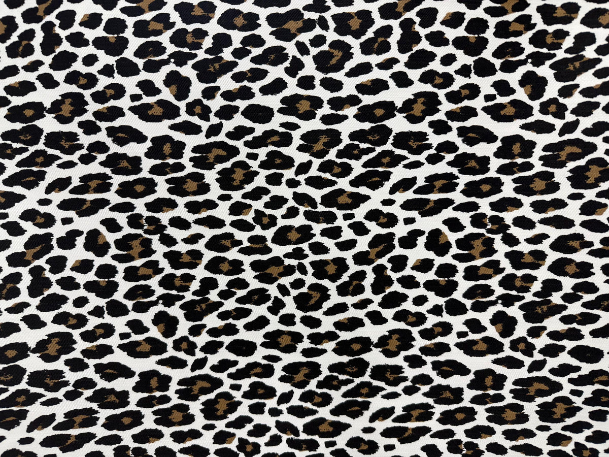 Leopar Desenli Pamuklu Kumaş