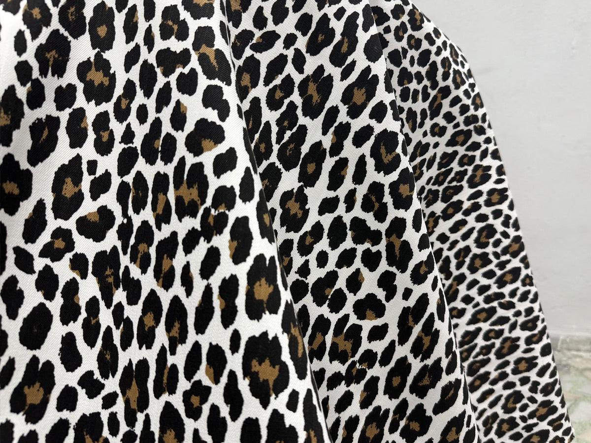 Leopar Desenli Pamuklu Kumaş
