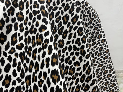 Leopar Desenli Pamuklu Kumaş
