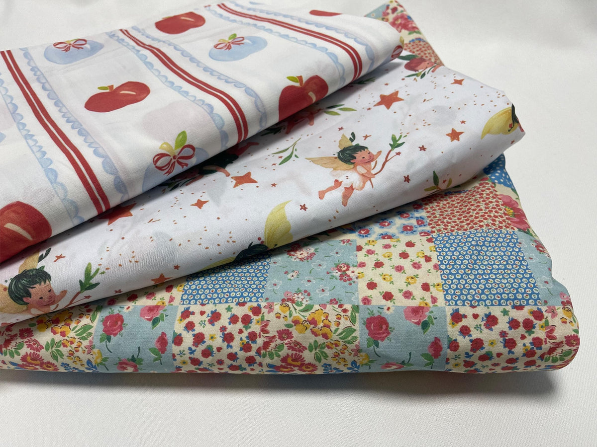 Farklı Desenlerde Poplin Kumaş