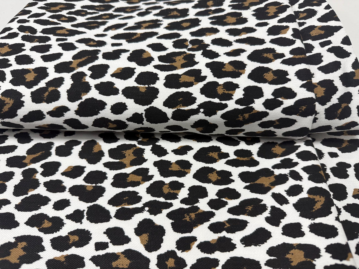 Leopar Desenli Pamuklu Kumaş