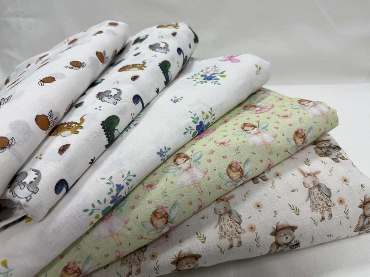Suluboya Çiçekli Kumaş